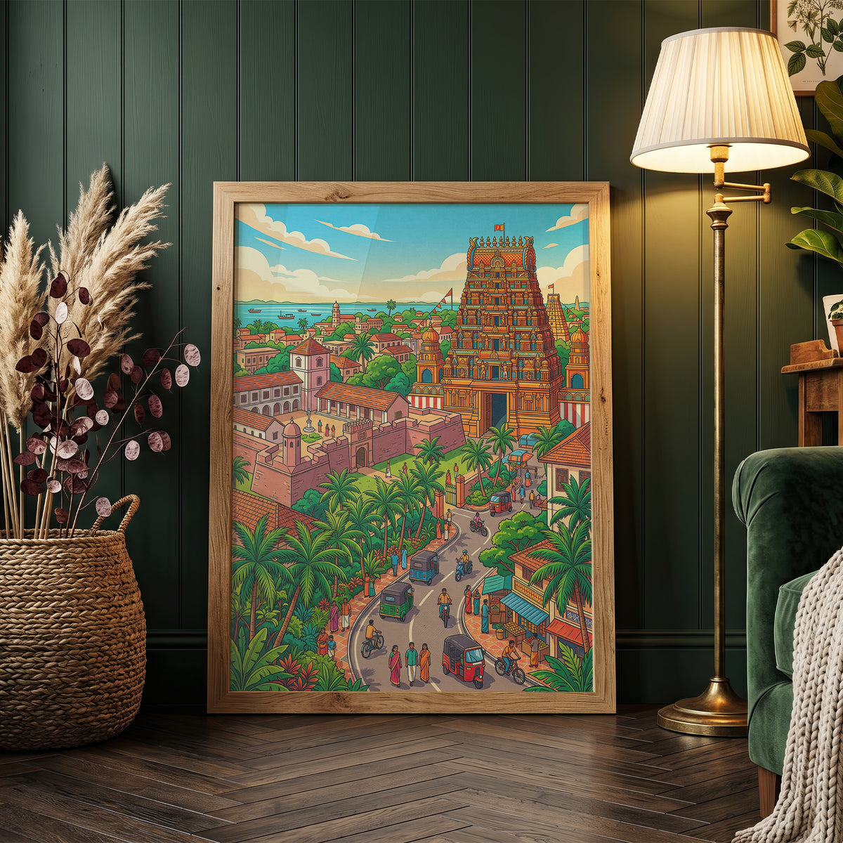 Yala Wildlife Sanctuary Poster - Sri Lanka Leopard Art Print