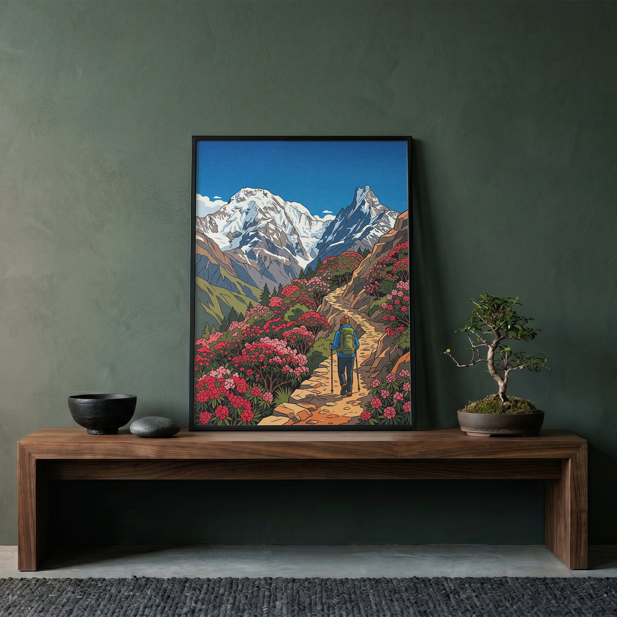Chitwan National Park Travel Poster - Nepal Wildlife Print