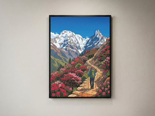 Chitwan National Park Travel Poster - Nepal Wildlife Print