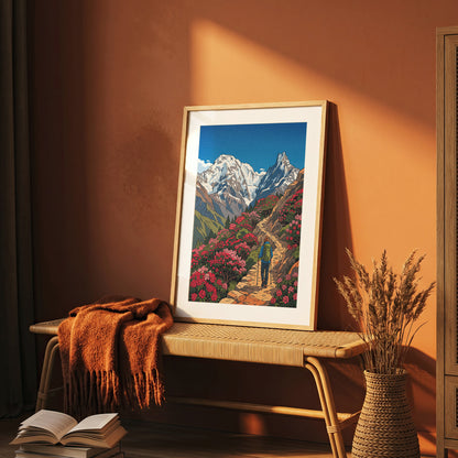 Chitwan National Park Travel Poster - Nepal Wildlife Print