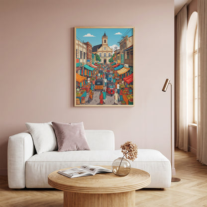 Kalpitiya Sri Lanka Coastal Travel Poster - Lagoon Beach Art