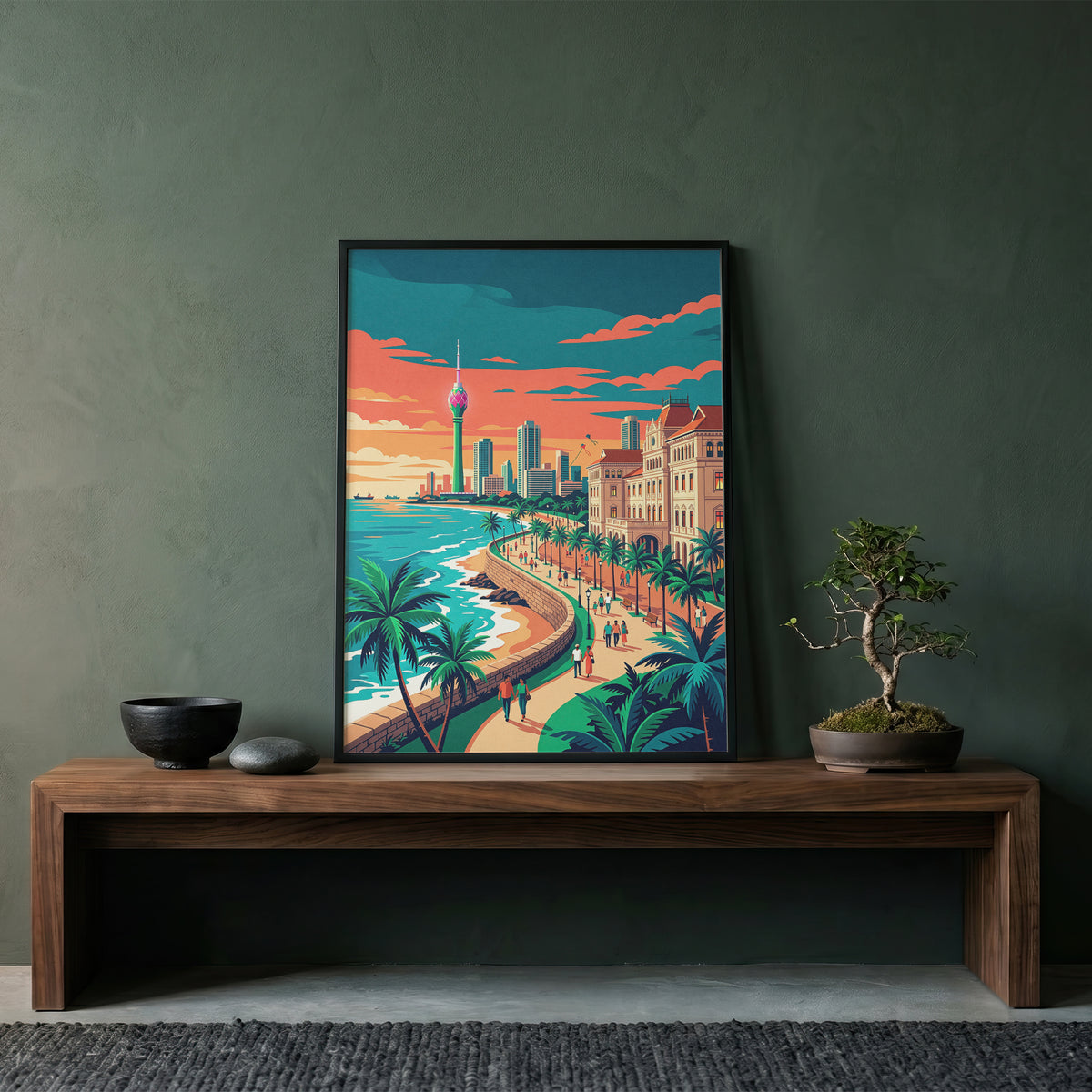 Jaffna Dutch Fort Travel Poster - Coastal Sri Lanka Wall Art