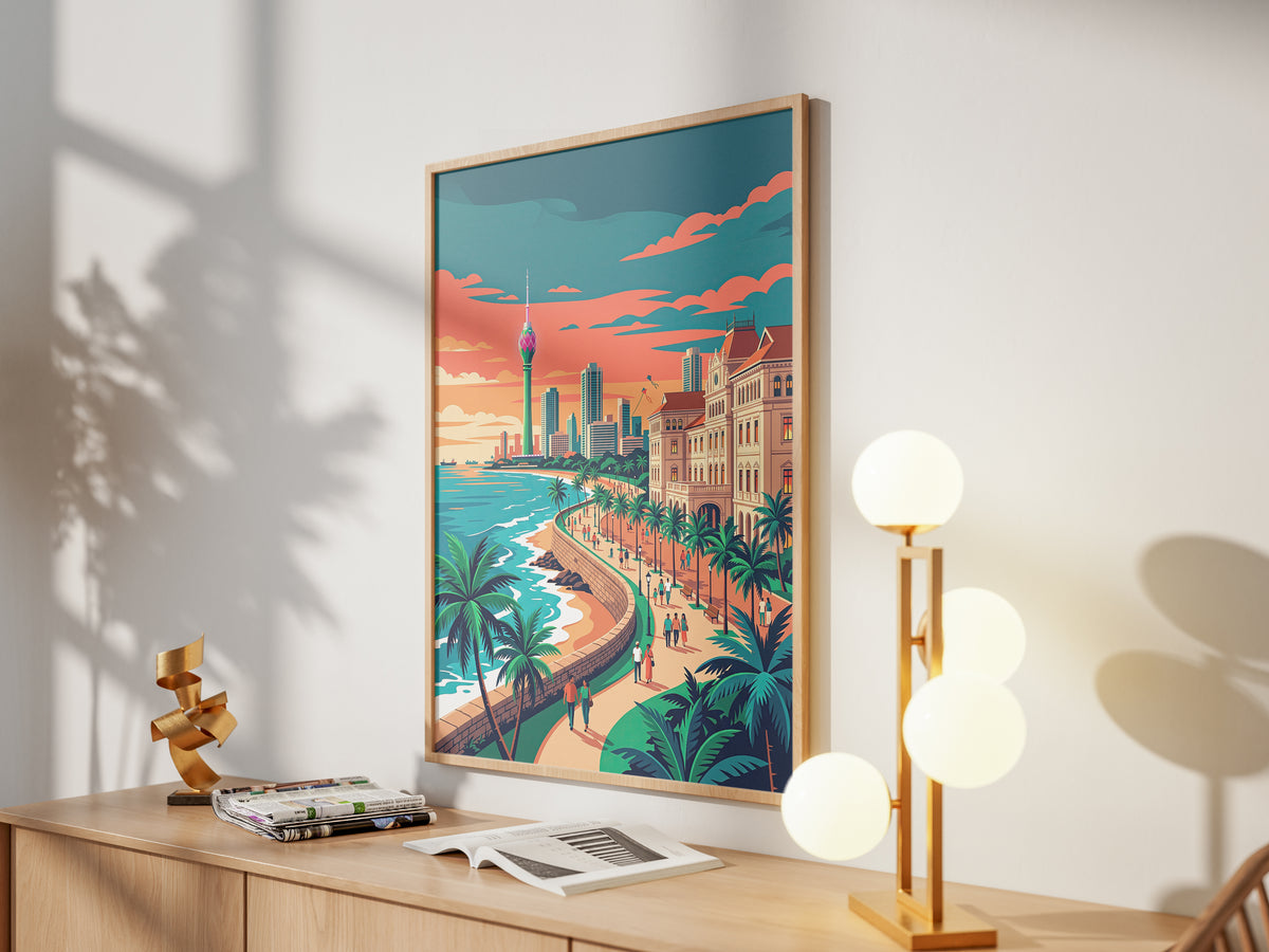 Jaffna Dutch Fort Travel Poster - Coastal Sri Lanka Wall Art