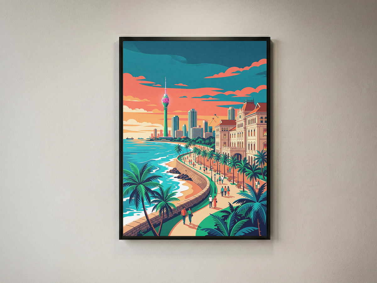 Jaffna Dutch Fort Travel Poster - Coastal Sri Lanka Wall Art
