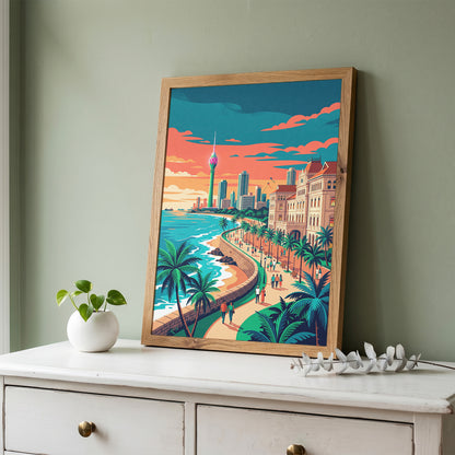Jaffna Dutch Fort Travel Poster - Coastal Sri Lanka Wall Art