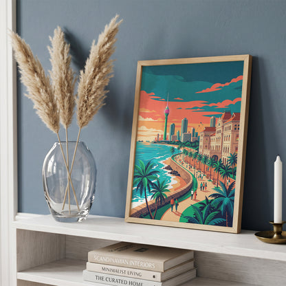 Jaffna Dutch Fort Travel Poster - Coastal Sri Lanka Wall Art