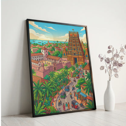 Yala Wildlife Sanctuary Poster - Sri Lanka Leopard Art Print