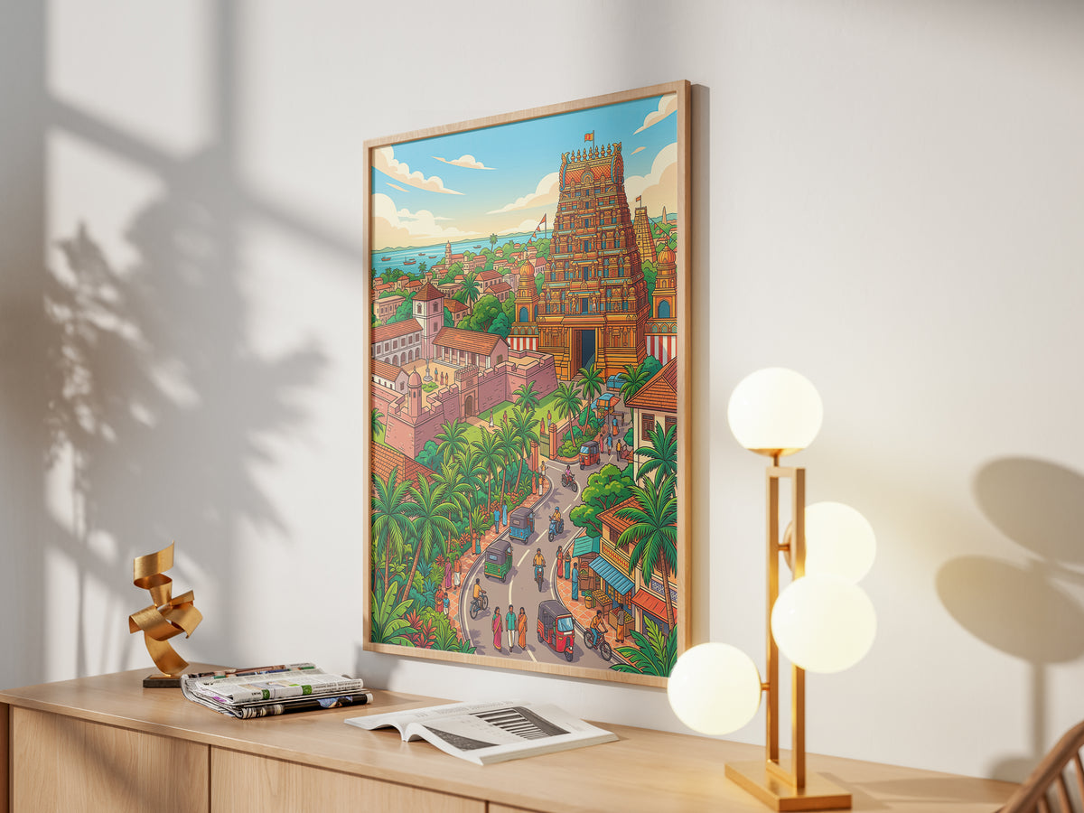 Yala Wildlife Sanctuary Poster - Sri Lanka Leopard Art Print