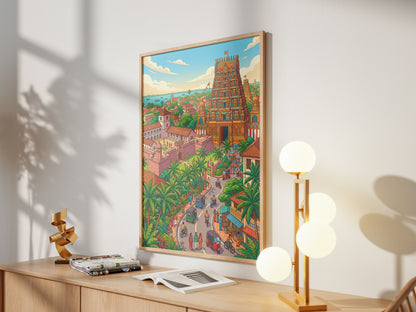 Yala Wildlife Sanctuary Poster - Sri Lanka Leopard Art Print