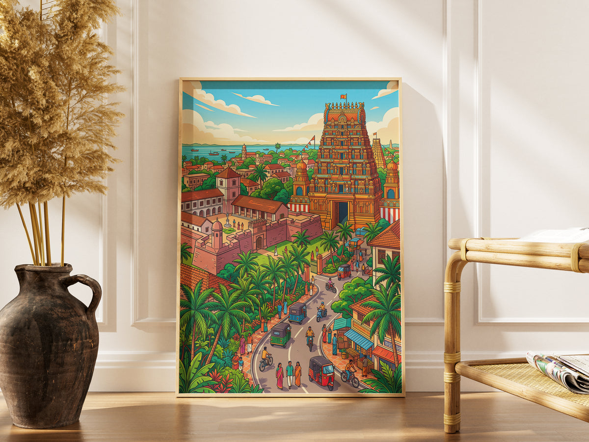 Yala Wildlife Sanctuary Poster - Sri Lanka Leopard Art Print