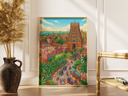 Yala Wildlife Sanctuary Poster - Sri Lanka Leopard Art Print