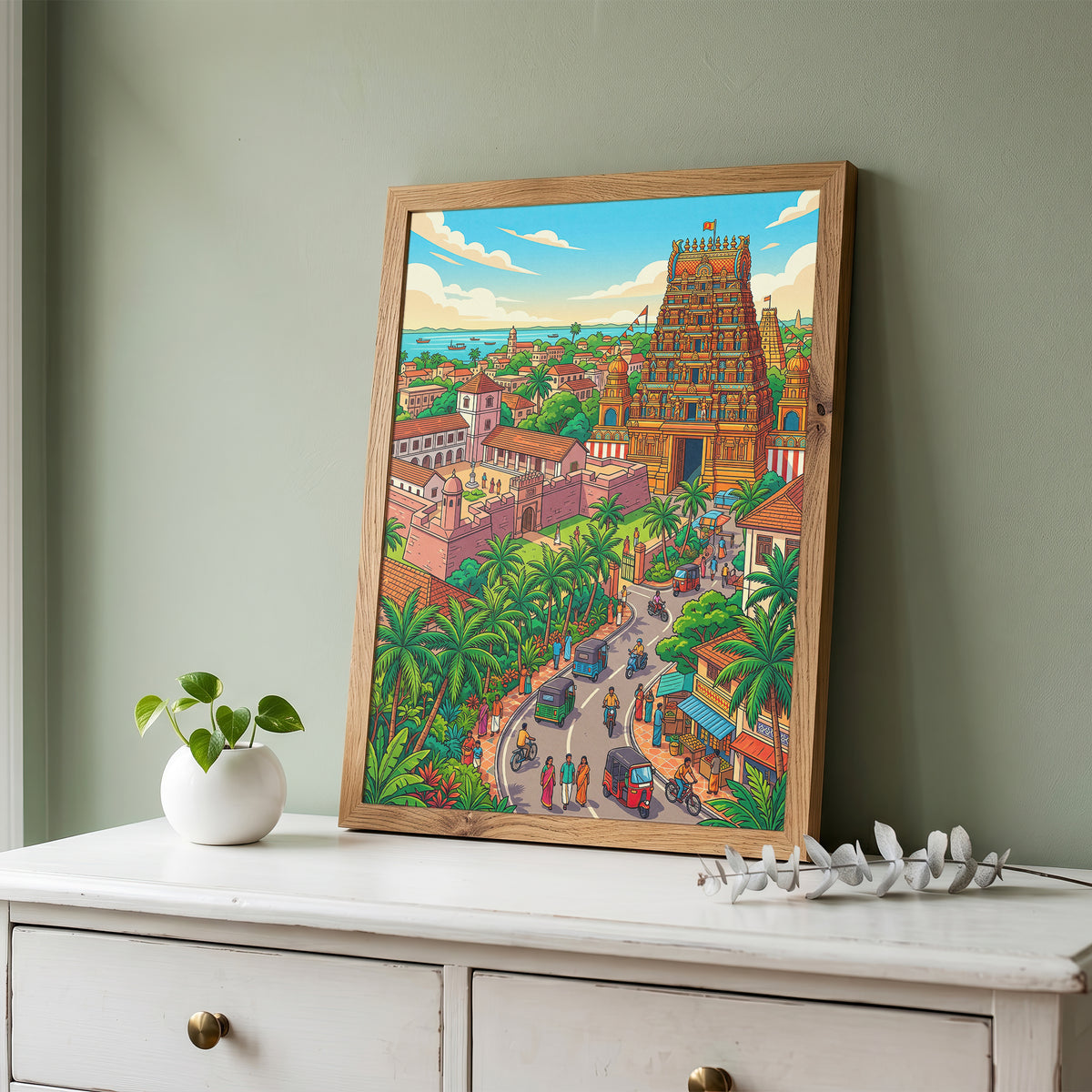 Yala Wildlife Sanctuary Poster - Sri Lanka Leopard Art Print
