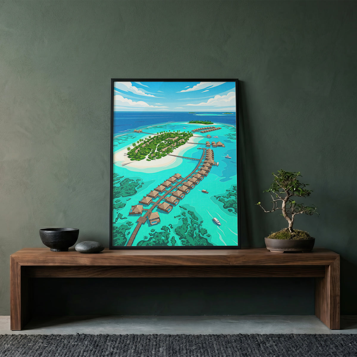 Sigiriya Lion Rock Travel Poster - Sri Lanka Ancient Fortress