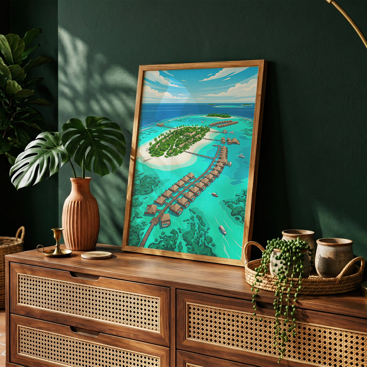 Sigiriya Lion Rock Travel Poster - Sri Lanka Ancient Fortress