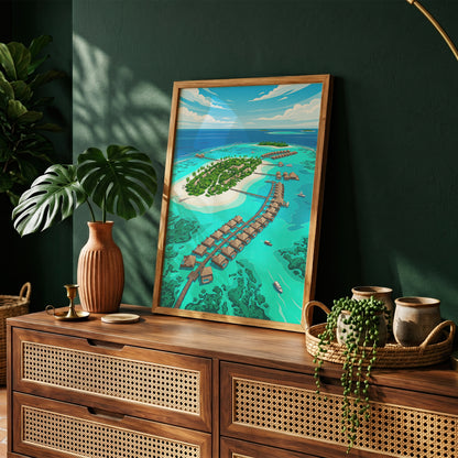 Sigiriya Lion Rock Travel Poster - Sri Lanka Ancient Fortress
