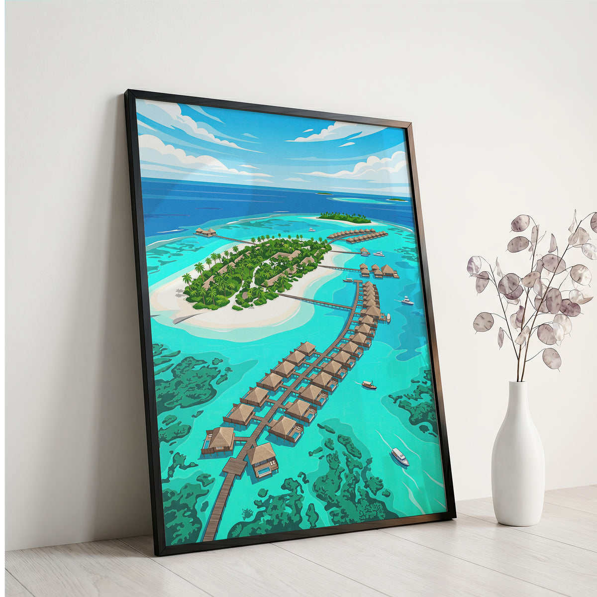 Sigiriya Lion Rock Travel Poster - Sri Lanka Ancient Fortress