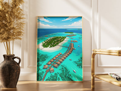 Sigiriya Lion Rock Travel Poster - Sri Lanka Ancient Fortress