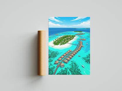 Sigiriya Lion Rock Travel Poster - Sri Lanka Ancient Fortress