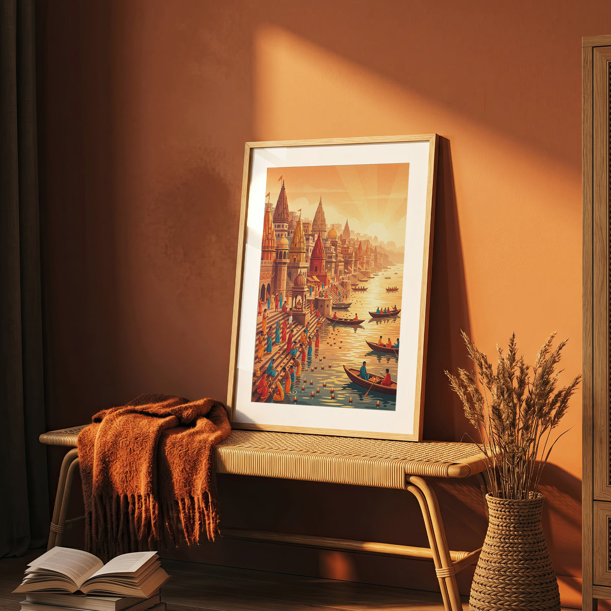 Pokhara Phewa Lake Travel Poster - Nepal Himalayas Wall Art