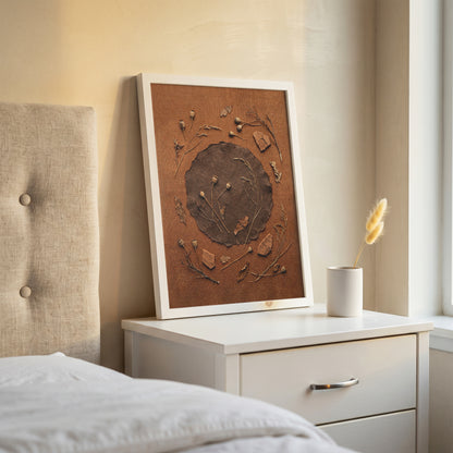 Wabi-Sabi Dried Botanical Art Print - Rustic Japandi