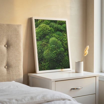 Lush Green Living Moss Art Print - Biophilic Nature