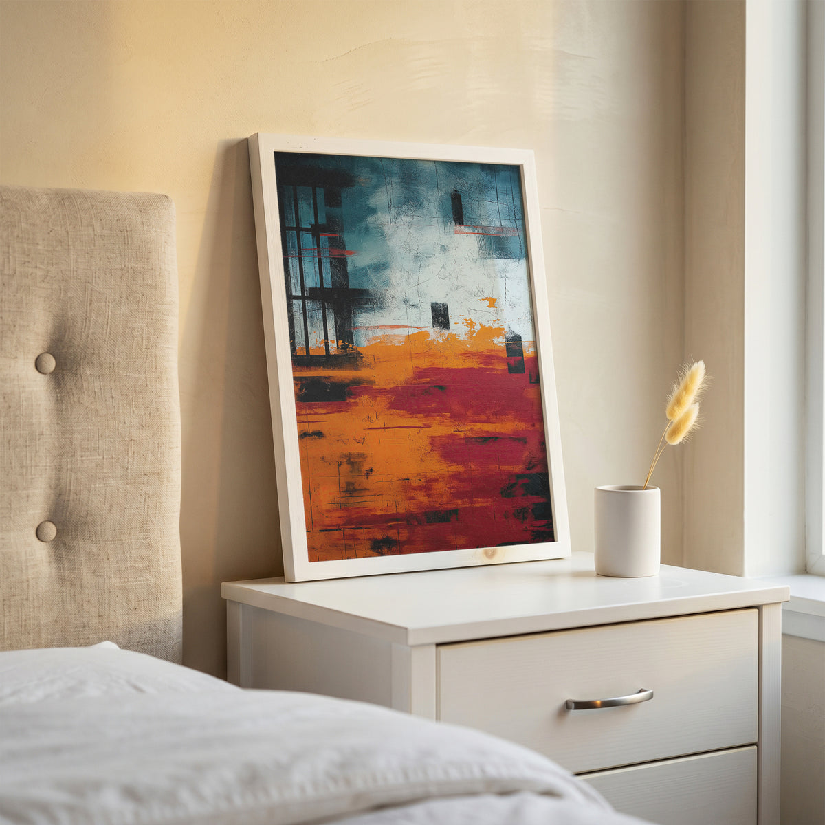 Bold Abstract Expressionist Palette Knife Art Print