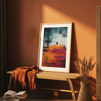 Bold Abstract Expressionist Palette Knife Art Print