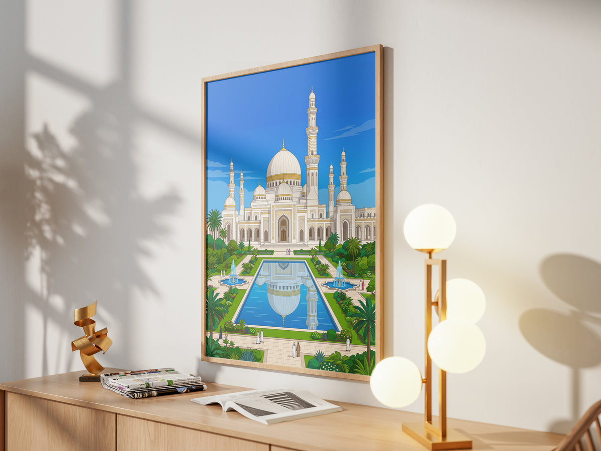 Sheikh Zayed Grand Mosque Abu Dhabi Art Print