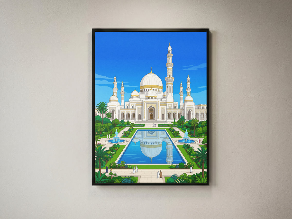 Sheikh Zayed Grand Mosque Abu Dhabi Art Print