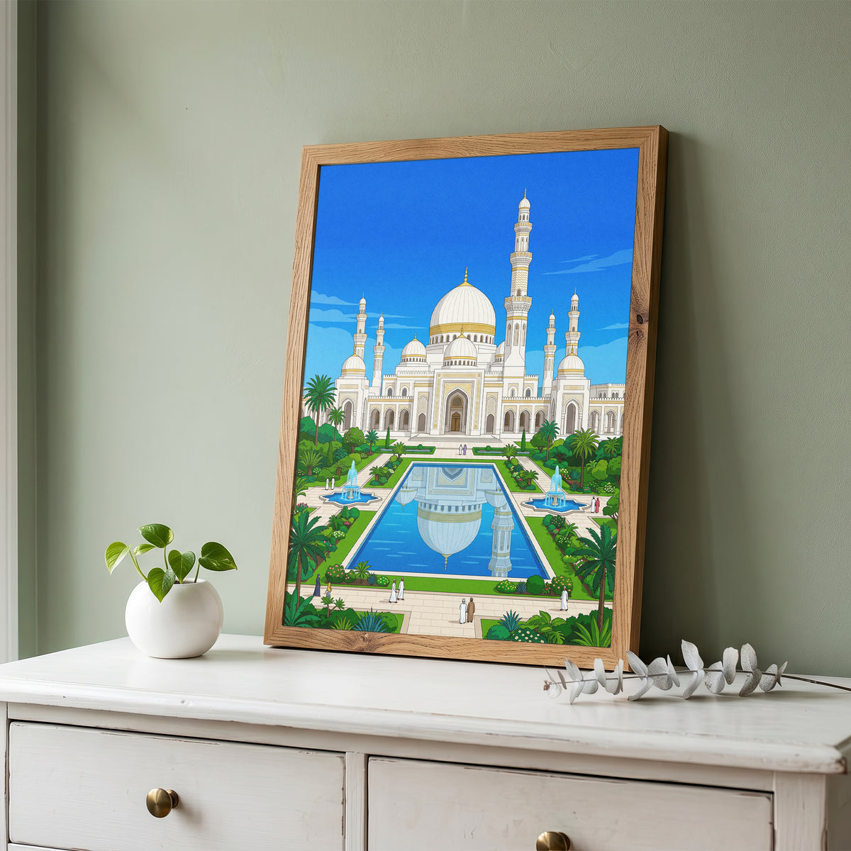 Sheikh Zayed Grand Mosque Abu Dhabi Art Print