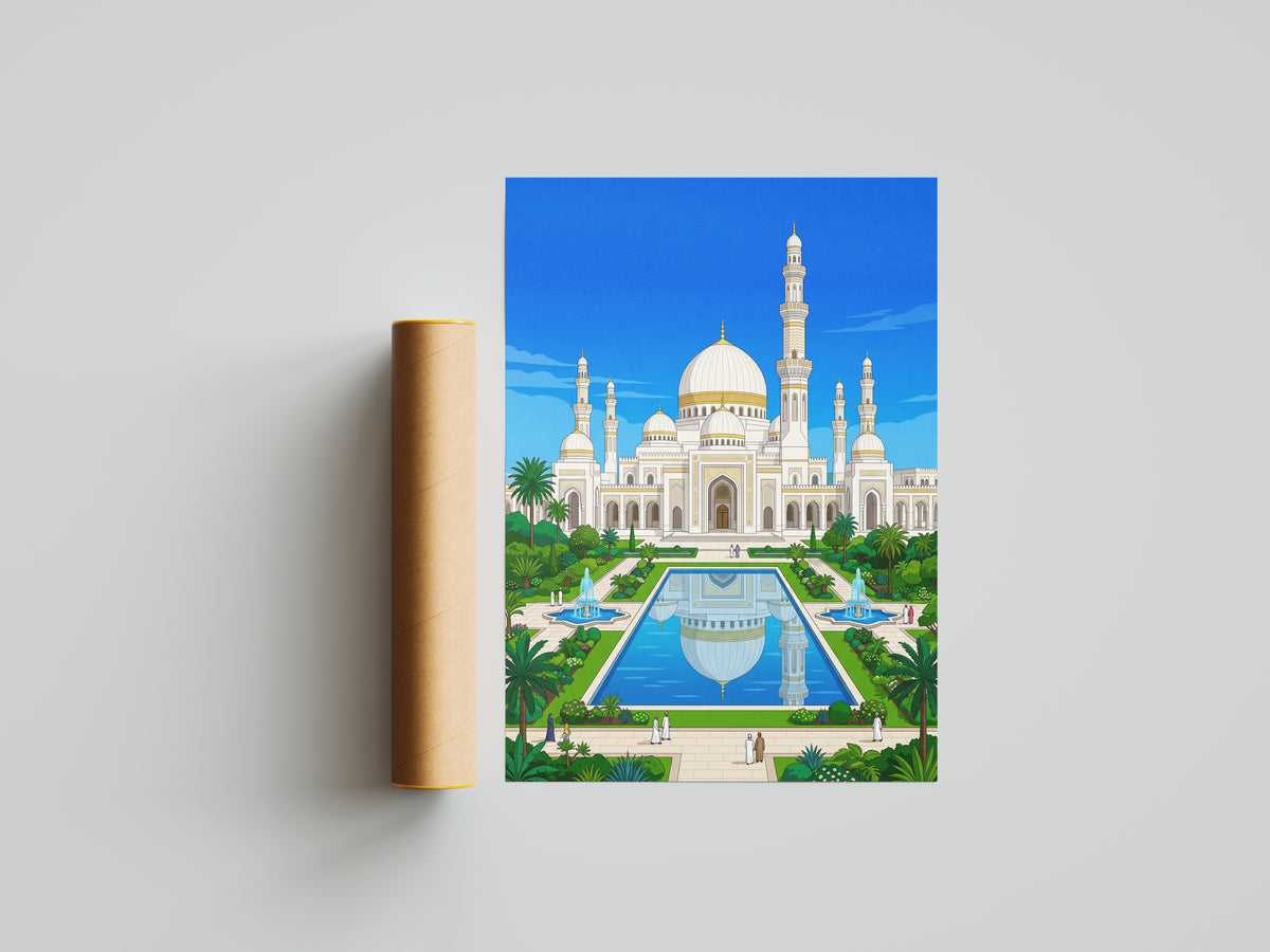 Sheikh Zayed Grand Mosque Abu Dhabi Art Print