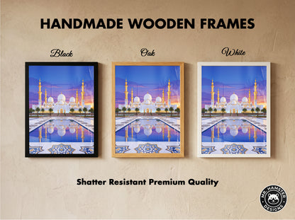 Sheikh Zayed Grand Mosque Geometric Star Mosaic Print