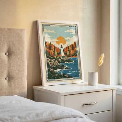 Acadia National Park Maine Lighthouse Art Print