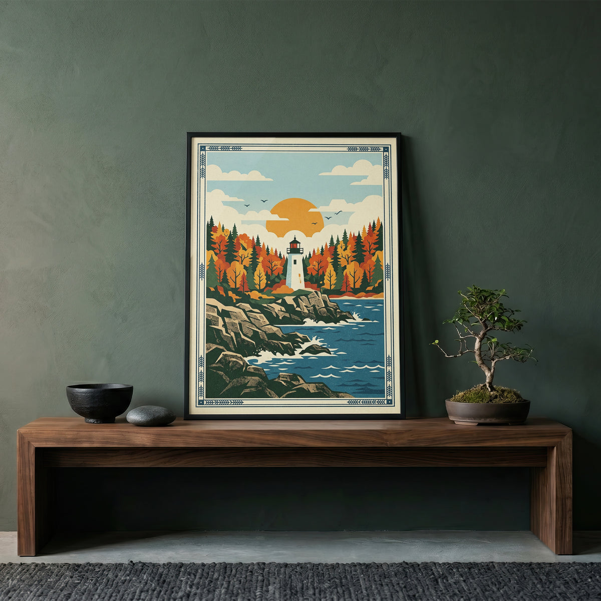 Acadia National Park Maine Lighthouse Art Print