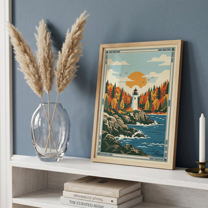 Acadia National Park Maine Lighthouse Art Print
