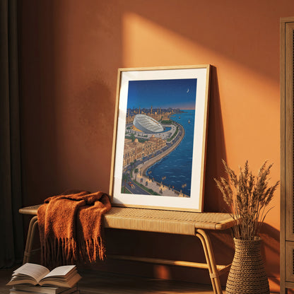 Alexandria Egypt Corniche & Modern Library Art Print