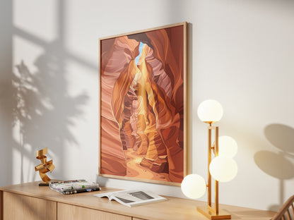 Antelope Canyon Arizona Sandstone Slot Canyon Art Print