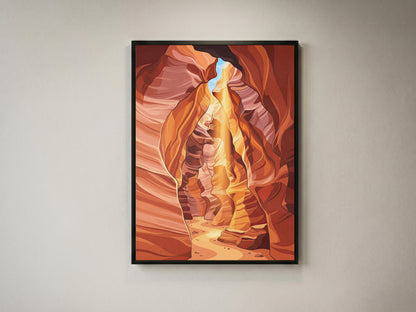 Antelope Canyon Arizona Sandstone Slot Canyon Art Print