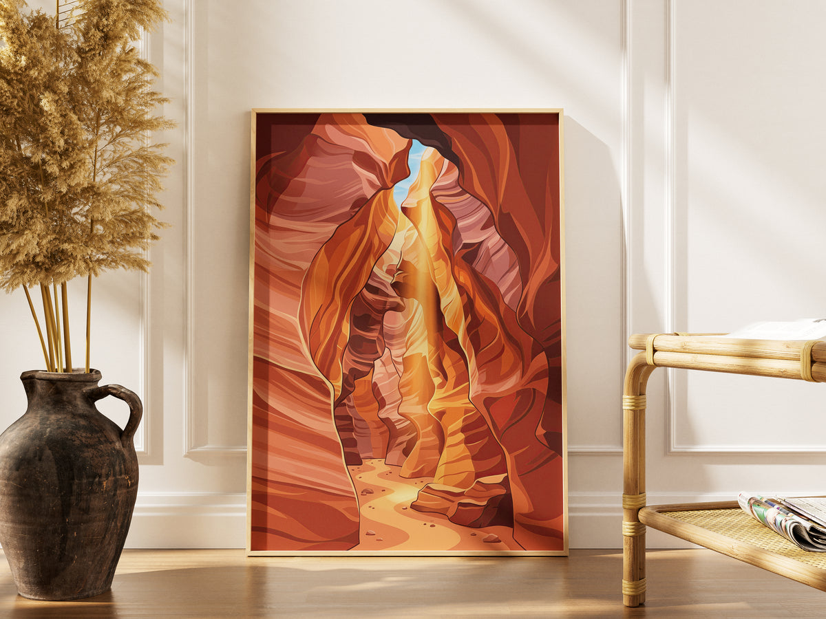 Antelope Canyon Arizona Sandstone Slot Canyon Art Print