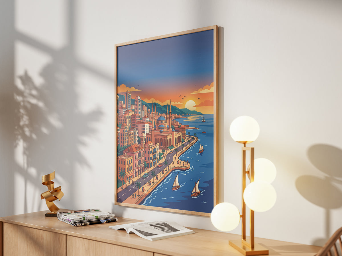 Beirut Lebanon Corniche Poster