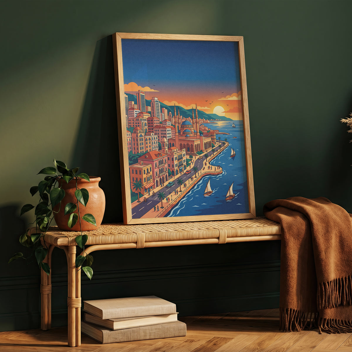 Beirut Lebanon Corniche Poster