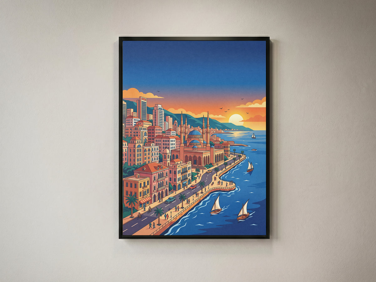 Beirut Lebanon Corniche Poster