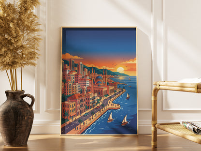 Beirut Lebanon Corniche Poster