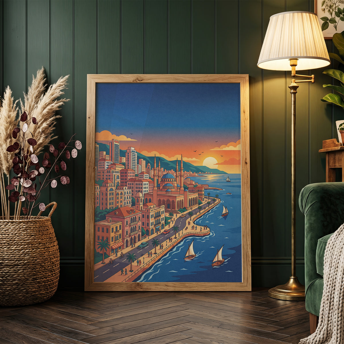 Beirut Lebanon Corniche Poster