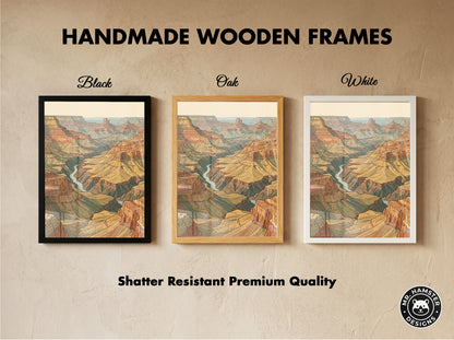 Southwestern Desert Canyon Panorama Wall Art Print Red Rock Sandstone Buttes