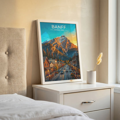 Banff National Park Poster, Canadian Rockies Wall Art