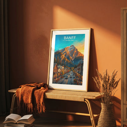 Banff National Park Poster, Canadian Rockies Wall Art