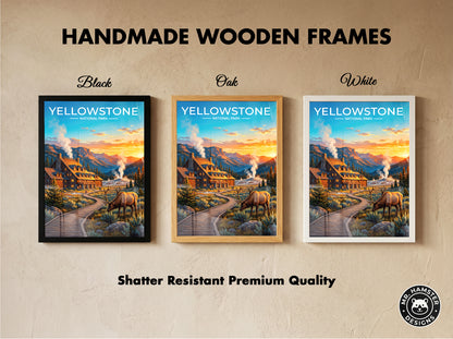 Yellowstone National Park Poster, Old Faithful Geyser
