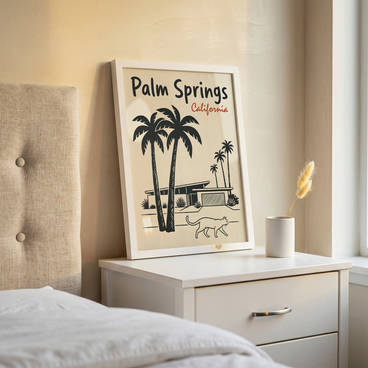 Palm Springs California Retro Travel Poster